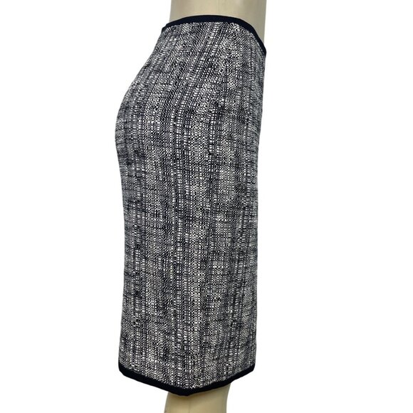 Talbots Black & White Tweed Two-Piece Suit With Skirt & Button-Up Jacket Sz 8 - Picture 8 of 13